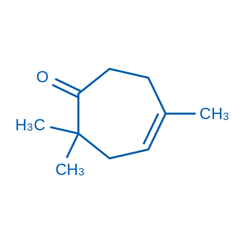 2,2,5-三甲基-4-环庚烯-1-酮 结构式