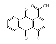 4-氯-9,10-二氧代-9,10-二氢蒽-1-羧酸 结构式