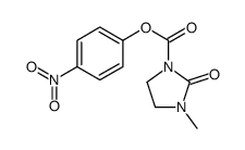 1-Imidazolidinecarboxylic acid, 3-methyl-2-oxo-, 4-nitrophenyl ester 结构式