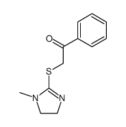 Ethanone, 2-[(4,5-dihydro-1-methyl-1H-imidazol-2-yl)thio]-1-phenyl- 结构式