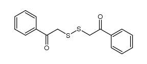 2-[(2-氧代-2-苯基乙基)二硫烷基]-1-苯基乙烷-1-酮 结构式