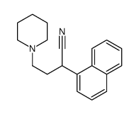 α-(1-萘基)-1-哌啶丁腈 结构式