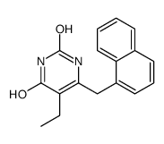 5-乙基-6-(1-萘甲基)尿嘧啶 结构式