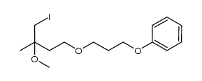 Benzene, [3-(4-iodo-3-methoxy-3-methylbutoxy)propoxy]- 结构式