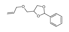 2-苯基-4-[(2-丙烯-1-基氧基)甲基]-1,3-二氧戊环 结构式