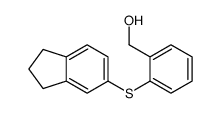 2-[(2,3-二氢-1H-茚-5-基)硫代]苯甲醇 结构式
