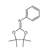 N-(4,4,5,5-四甲基-1,3-二氧戊环-2-亚基)苯胺 结构式