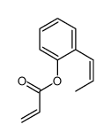 2-Propenoic acid, 2-(1-propen-1-yl)phenyl ester 结构式