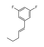 Benzene, 1,3-difluoro-5-(1-penten-1-yl)- 结构式