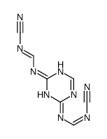 N,N''-1,3,5-三嗪-2,4-二基双[N'-氰基]甲脒 结构式
