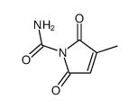1H-Pyrrole-1-carboxamide, 2,5-dihydro-3-methyl-2,5-dioxo- 结构式