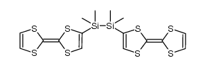 1,2-Bis[2-(1,3-dithiol-2-ylidene)-1,3-dithiol-4-yl]-1,1,2,2-tetramethyldisilane 结构式