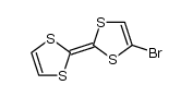 4-溴-2-(1,3-二硫杂环戊二烯-2-亚基)-1,3-二硫杂环戊二烯 结构式