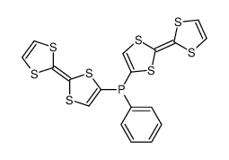 Phosphine, bis[2-(1,3-dithiol-2-ylidene)-1,3-dithiol-4-yl]phenyl- 结构式