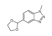 1H-Benzotriazole, 5-(1,3-dioxolan-2-yl)-1-methyl- 结构式