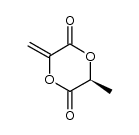 (3S)-3-甲基-6-亚甲基-1,4-二氧六环-2,5-二酮 结构式