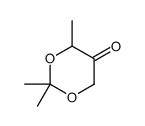 2,2,4-三甲基-1,3-二氧六环-5-酮 结构式
