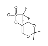 2,2-DIMETHYL-4H-1,3-DIOXIN-5-YL TRIFLUOROMETHANESULFONATE 结构式