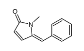 2H-Pyrrol-2-one, 1,5-dihydro-1-methyl-5-(phenylmethylene)-, (E)- (9CI) 结构式