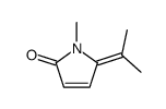 2H-Pyrrol-2-one, 1,5-dihydro-1-methyl-5-(1-methylethylidene)- 结构式