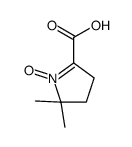 3,4-二氢-2,2-二甲基-2H-吡咯-5-羧酸-1-氧化物 结构式