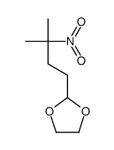 2-(3-甲基-3-硝基丁基)-1,3-二噁戊环 结构式