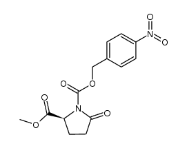 1,2-Pyrrolidinedicarboxylic acid, 5-oxo-, 2-methyl 1-[(4-nitrophenyl)methyl] ester, (S)- 结构式