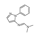 N,N-二甲基-N'-(1-苯基-1H-吡唑-5-基)甲脒 结构式