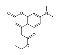 2-(7-(二甲氨基)-2-氧代-2H-色烯-4-基)乙酸乙酯 结构式