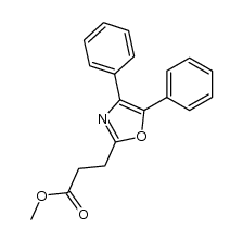 2-(4,5-二苯基恶唑-2-基)丙酸甲酯 结构式