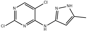 2,5-二氯-N-(5-甲基-1H-吡唑-3-基)-4-氨基嘧啶 结构式