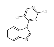 1-(2,5-二氯嘧啶-4-基)-1H-苯并[d]咪唑 结构式