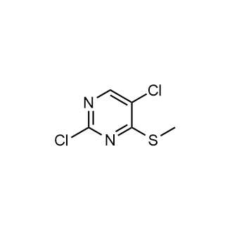 2,5-二氯-4-(甲硫基)嘧啶 结构式