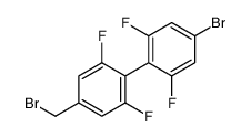 4-溴-4'-(溴甲基)-2,2',6,6'-四氟-1,1'-联苯 结构式