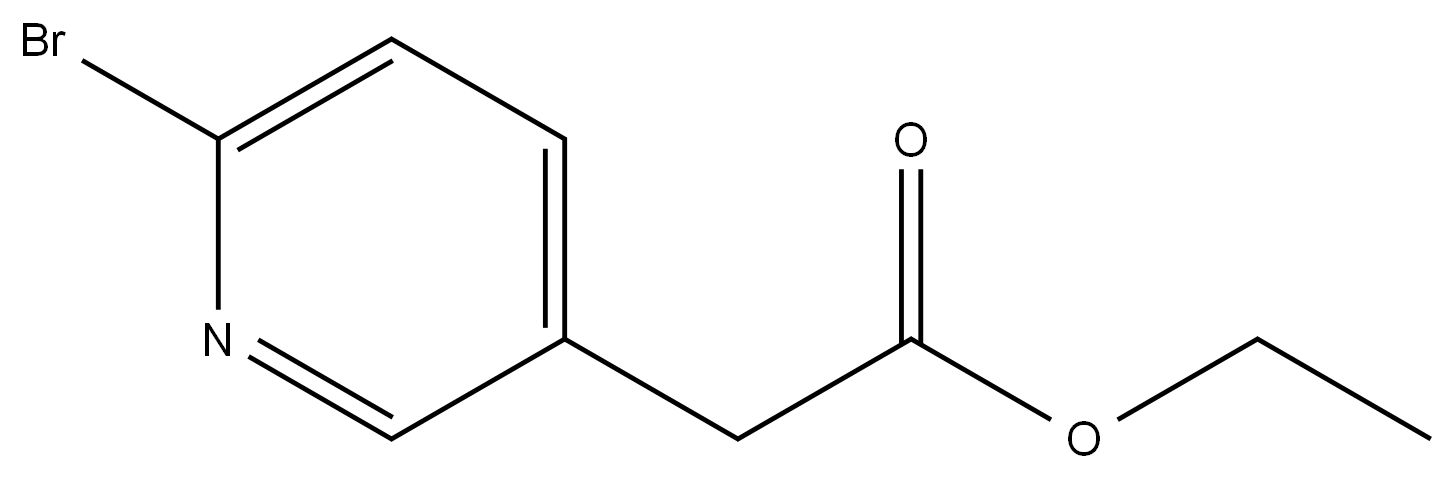 2-(6-溴吡啶-3-基)乙酸乙酯 结构式