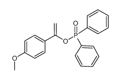 Phosphinic acid, P,P-diphenyl-, 1-(4-methoxyphenyl)ethenyl ester 结构式