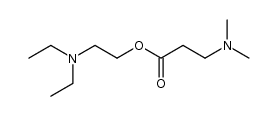 β-Alanine, N,N-dimethyl-, 2-(diethylamino)ethyl ester 结构式