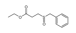 3-(苄基亚磺酰基)丙酸乙酯 结构式