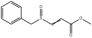 2-Propenoic acid, 3-[(phenylmethyl)sulfinyl]-, methyl ester 结构式