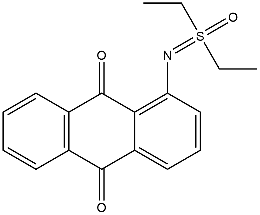 1-[(二乙基氧化-λ4-亚磺酰基)氨基]-9,10-蒽二酮 结构式