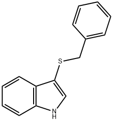 3-(苄硫基)-1H-吲哚 结构式