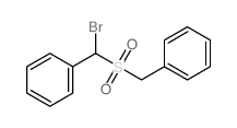 溴(苄磺酰基甲基)苯 结构式