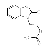 3-[2-(乙酰氧基)乙基]-2(3H)-苯并噻唑酮 结构式