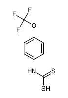 N-(4-三氟甲氧基苯基)二硫代氨基甲酸 结构式