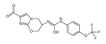 Urea, N-[(6S)-6,7-dihydro-2-nitro-5H-imidazo[2,1-b][1,3]oxazin-6-yl]-N'-[4-(trifluoromethoxy)phenyl]- 结构式