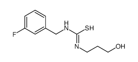 1-(3-氟苄基)-3-(3-羟丙基)硫脲 结构式