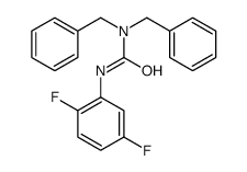 Urea, N'-(2,5-difluorophenyl)-N,N-bis(phenylmethyl)- 结构式