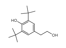 2,6-二叔丁基-4-(2-羟乙基)苯酚 结构式