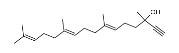 6,10,14-Hexadecatrien-1-yn-3-ol, 3,7,11,15-tetramethyl-, (6E,10E)- (9CI) 结构式