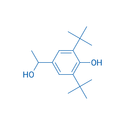 2,6-二叔丁基-4-(1-羟乙基)苯酚 结构式